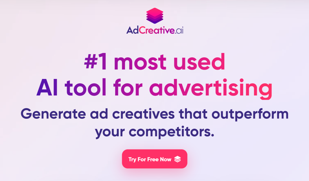 The AdCreative.ai homepage.