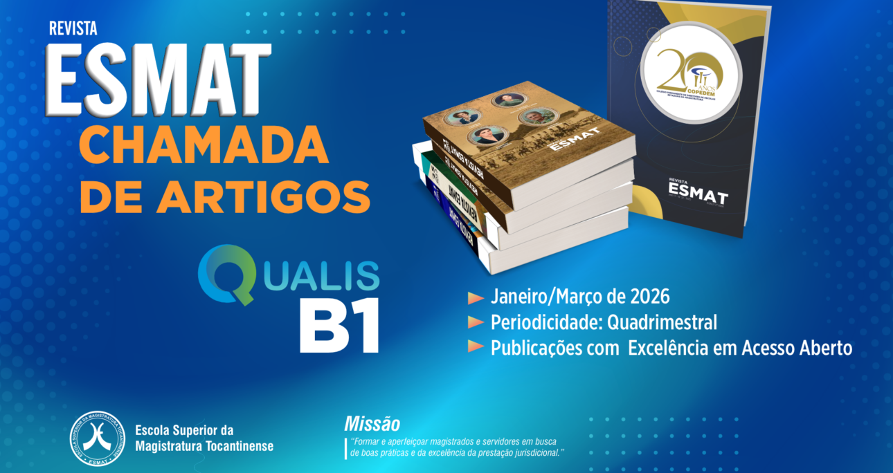 ESMAT Journal Calls For Publication Of Articles For The First Edition Of 2026 – esmat.tjto.jus.br