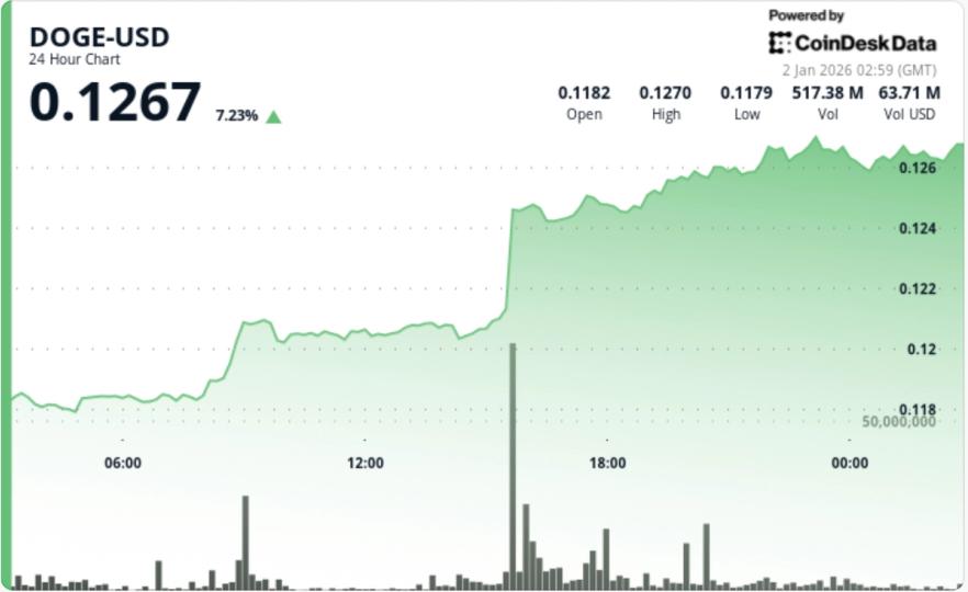 Dogecoin surges 7% as a double-bottom break sparks DOGE rally – CoinDesk