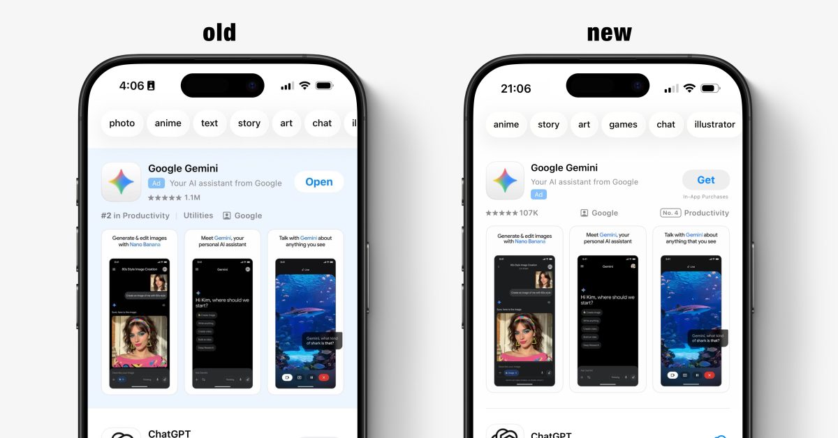 Apple testing new App Store design that blurs the line between ads and search results – 9to5Mac