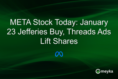 META Stock Today: January 23 Jefferies Buy, Threads Ads Lift Shares – Meyka