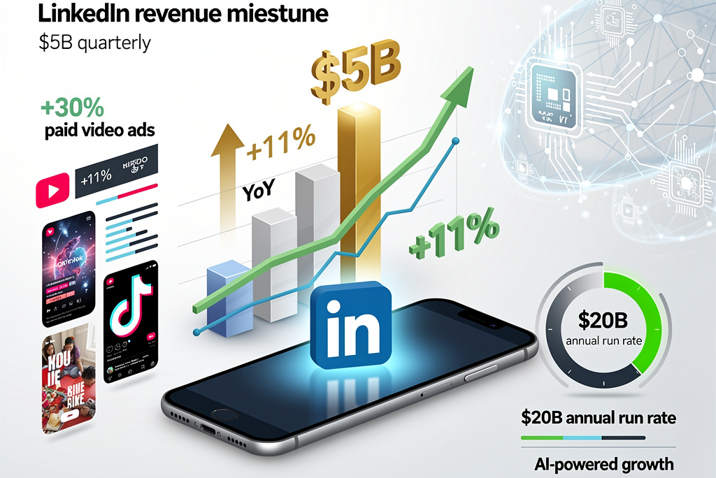 LinkedIn’s $5B Quarterly Milestone: Video Ads Fuel TikTok-Style Surge – WebProNews