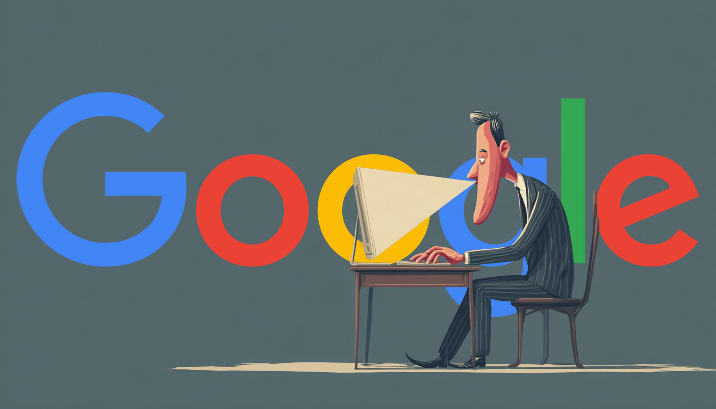 Google Logo Man Screen