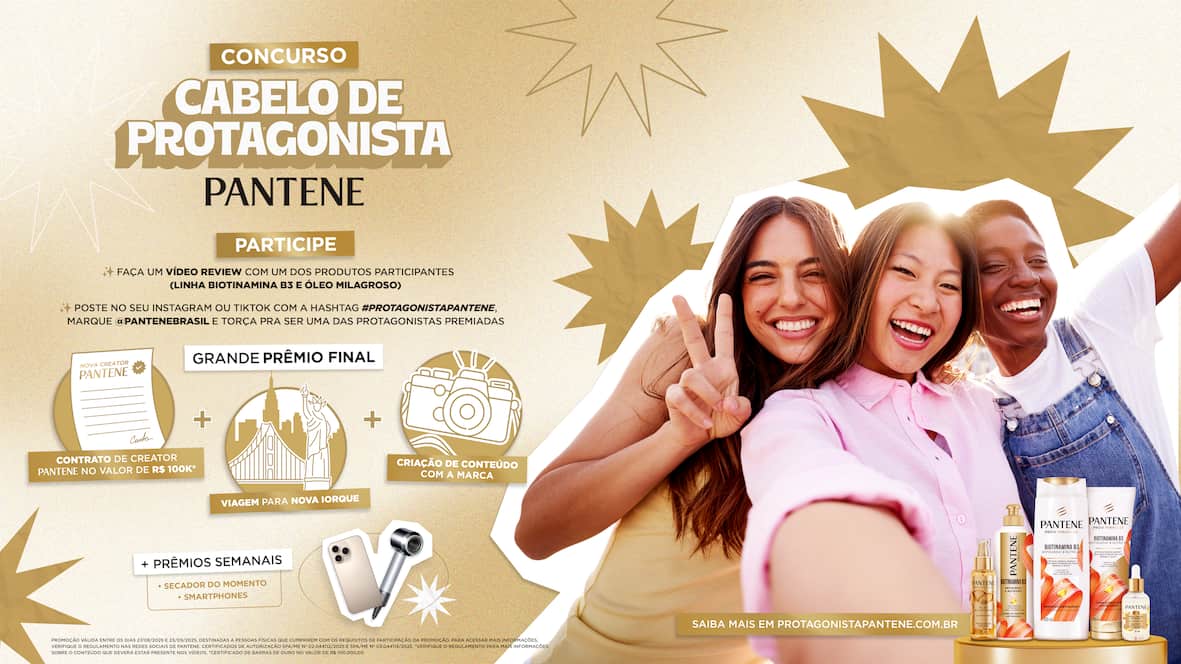 Pantene lança campanha “Cabelo de Protagonista” para se conectar com a Gen Z – marcasmais.com.br