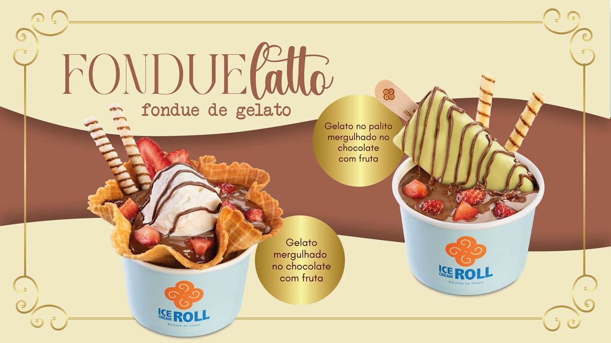 Ice Cream Roll lança ‘FondueLatto’ como opção para o inverno – GKPB – Geek Publicitário