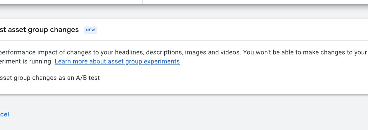 Google Ads New: Save & Test Asset Group Changes – Search Engine Roundtable
