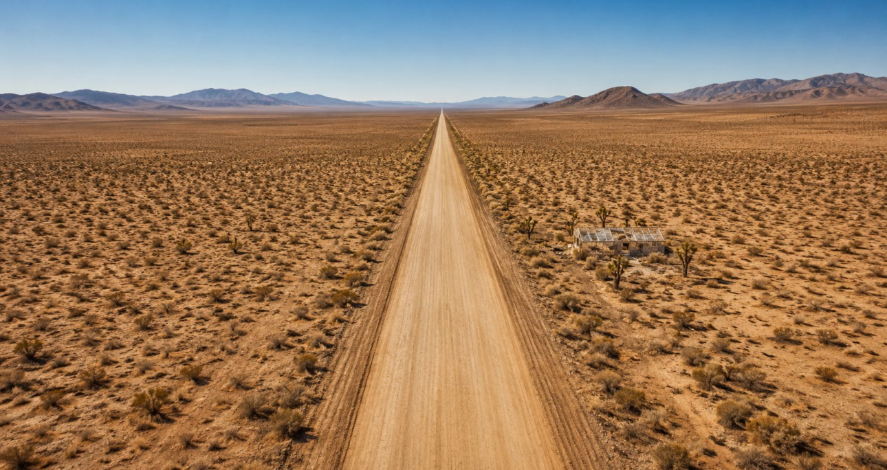 This mysterious road stretches almost 80 km through the desert in a straight line and does not have an official name on Google Maps. – CPG Click Oil and Gas