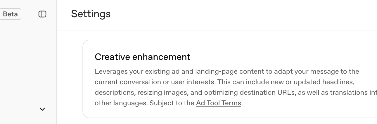 OpenAI Auto Enabling Creative Enhancements In ChatGPT Ads – Search Engine Roundtable