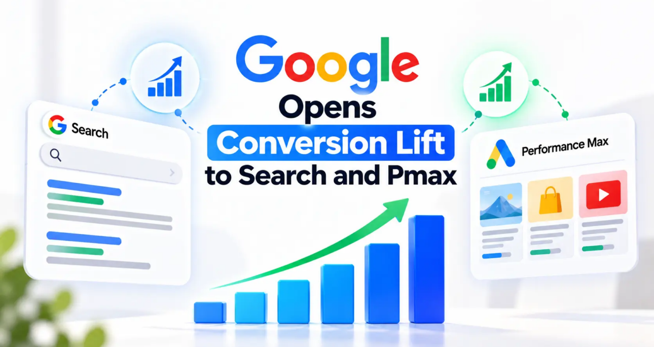 Google Opens Conversion Lift to Search and Pmax – ALM Corp