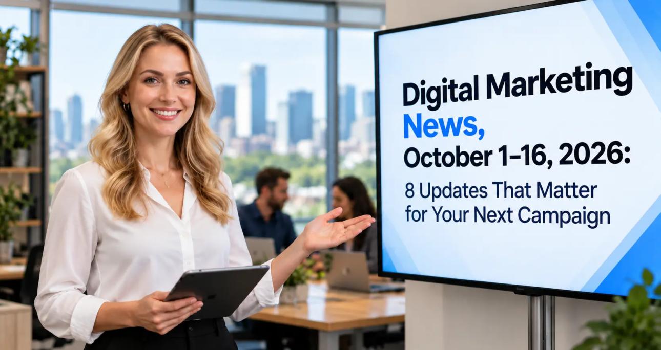 Digital Marketing News, October 1–16, 2026: 8 Updates That Matter for Your Next Campaign – ALM Corp