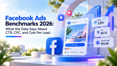 Facebook Ads Benchmarks 2026: Data on CTR, CPC, and CPL – ALM Corp