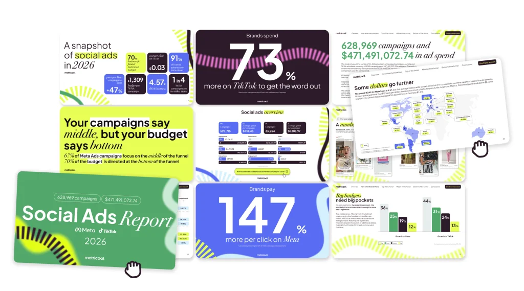 Meta & TikTok Ad Benchmarks (2026 Social Ads Report) – Metricool