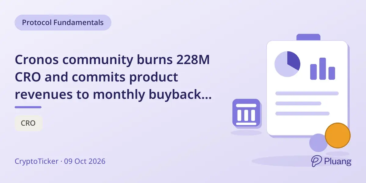 Cronos community burns 228M CRO and commits pro… – Pluang