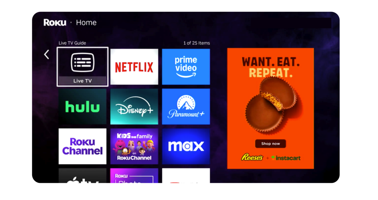 Roku Ad Formats Paired with Instacart First-Party Data Drives 4x ROAS for The Hershey Company – Instacart